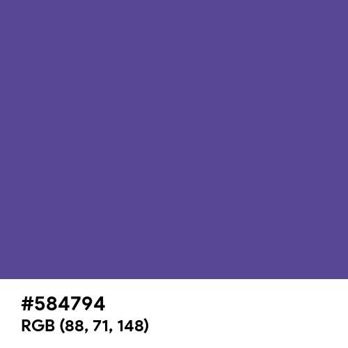 Blue-Magenta Violet (Hex code: 584794) Thumbnail