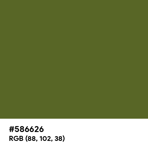 Dark Olive Green (Hex code: 586626) Thumbnail