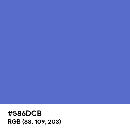 Han Blue (Hex code: 586DCB) Thumbnail