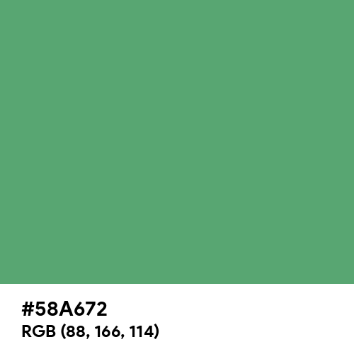 Forest Green (Crayola) (Hex code: 58A672) Thumbnail