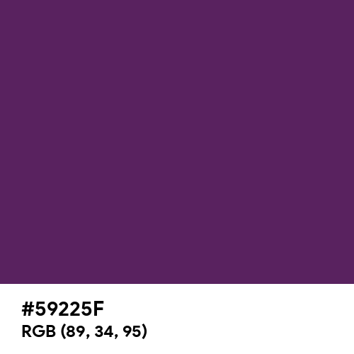 Palatinate Purple (Hex code: 59225F) Thumbnail
