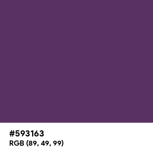 Rustic Purple (Hex code: 593163) Thumbnail