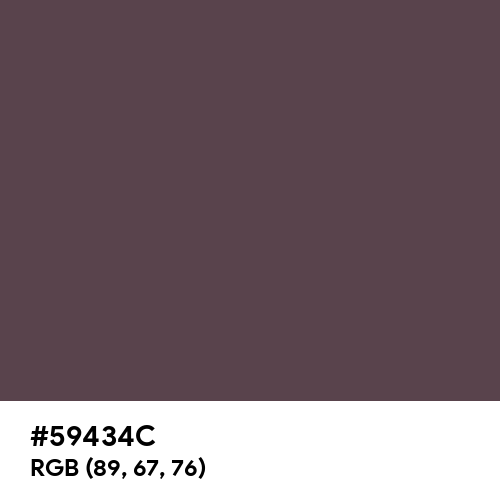 Purple Taupe (Hex code: 59434C) Thumbnail
