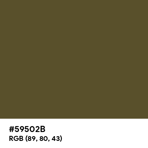 Soldier Green (Hex code: 59502B) Thumbnail