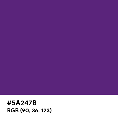 Supreme Purple (Hex code: 5A247B) Thumbnail