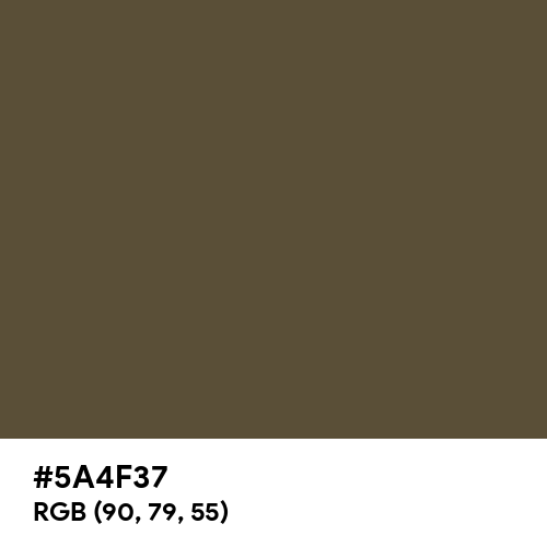 Olive Drab Camouflage (Hex code: 5A4F37) Thumbnail