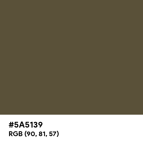 Olive Drab Camouflage (Hex code: 5A5139) Thumbnail