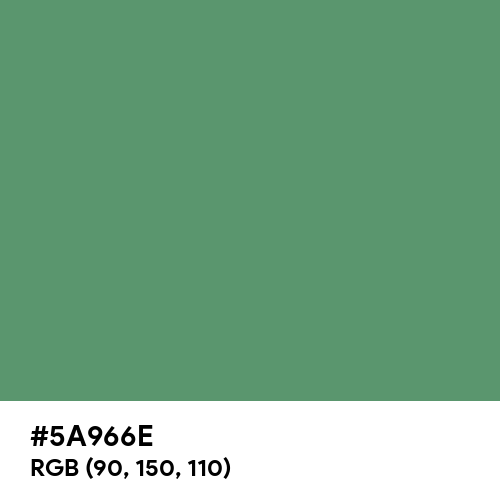 Russian Green (Hex code: 5A966E) Thumbnail