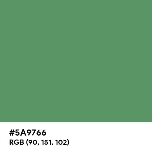 Special Green (Hex code: 5A9766) Thumbnail