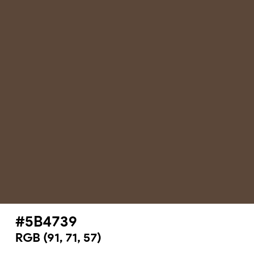 Olive Drab Camouflage (Hex code: 5B4739) Thumbnail