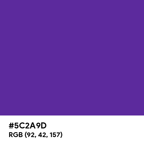 Rebecca Purple (Hex code: 5C2A9D) Thumbnail