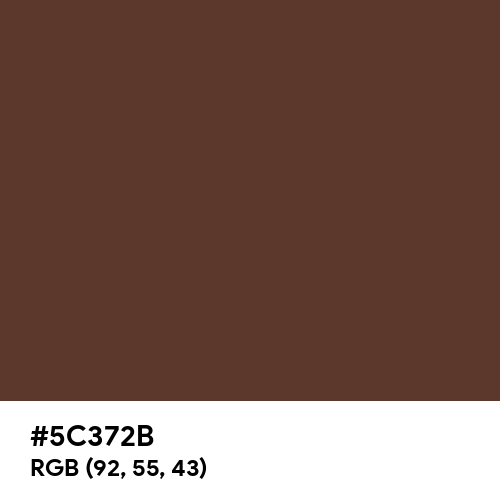 Royal Brown (Hex code: 5C372B) Thumbnail