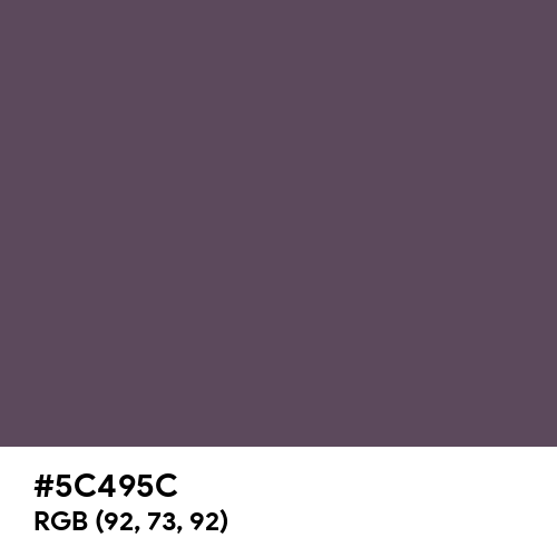 English Violet (Hex code: 5C495C) Thumbnail