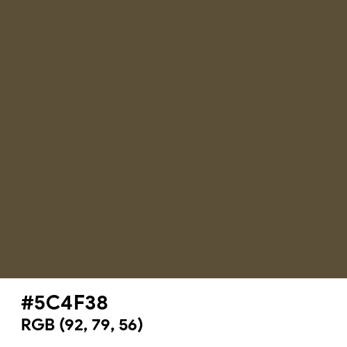 Olive Drab Camouflage (Hex code: 5C4F38) Thumbnail