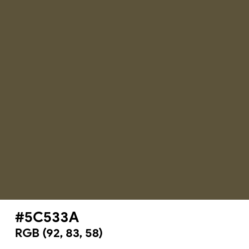 Olive Drab Camouflage (Hex code: 5C533A) Thumbnail