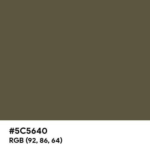Olive Drab Camouflage (Hex code: 5C5640) Thumbnail