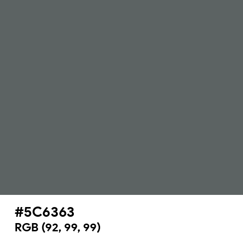 Granite Gray (Hex code: 5C6363) Thumbnail