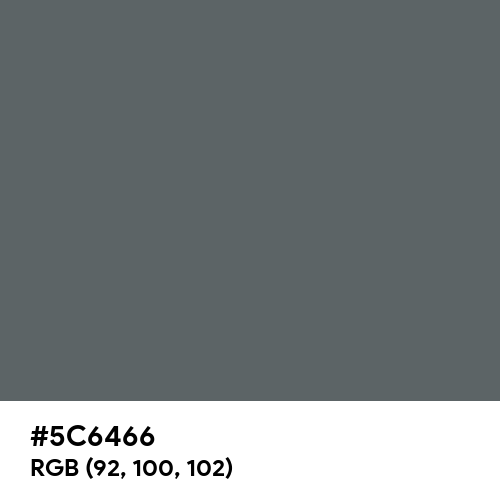 Granite Gray (Hex code: 5C6466) Thumbnail