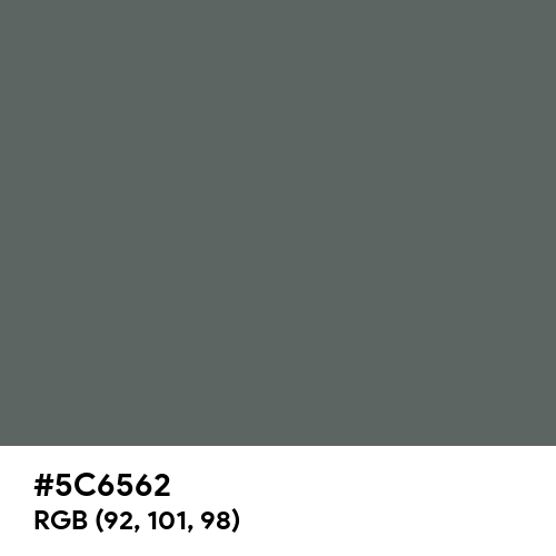 Granite Gray (Hex code: 5C6562) Thumbnail