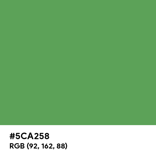 Russian Green (Hex code: 5CA258) Thumbnail