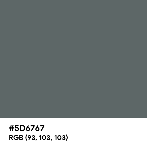 Granite Gray (Hex code: 5D6767) Thumbnail