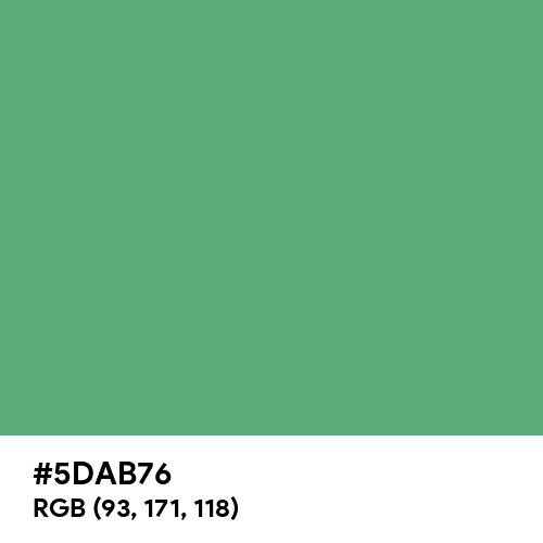 Forest Green (Crayola) (Hex code: 5DAB76) Thumbnail