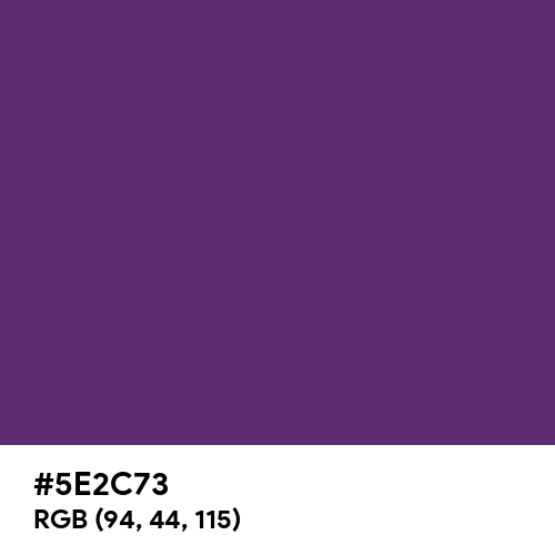 Spanish Purple (Hex code: 5E2C73) Thumbnail