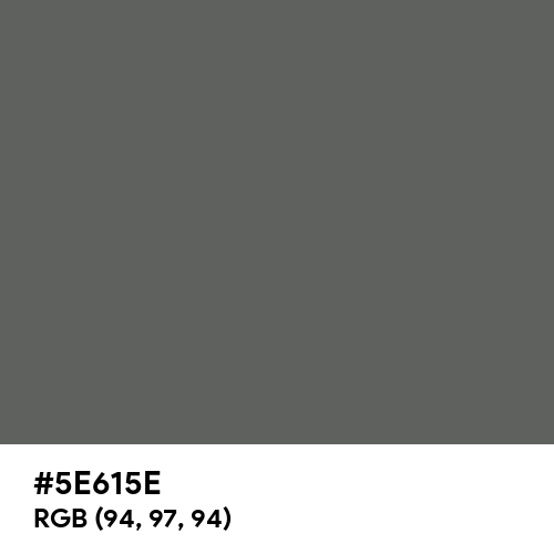 Granite Gray (Hex code: 5E615E) Thumbnail