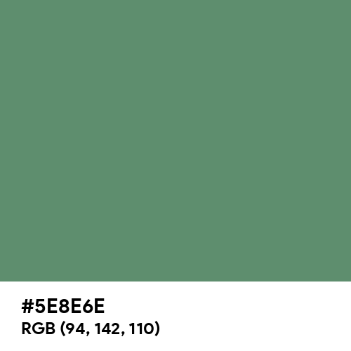 Russian Green (Hex code: 5E8E6E) Thumbnail