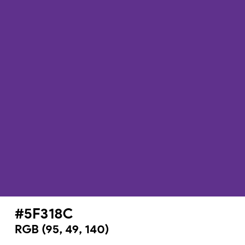 Blue-Magenta Violet (Hex code: 5F318C) Thumbnail