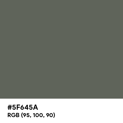 Granite Gray (Hex code: 5F645A) Thumbnail