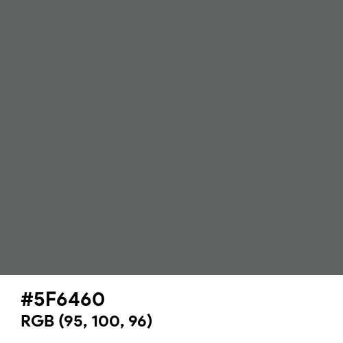 Granite Gray (Hex code: 5F6460) Thumbnail