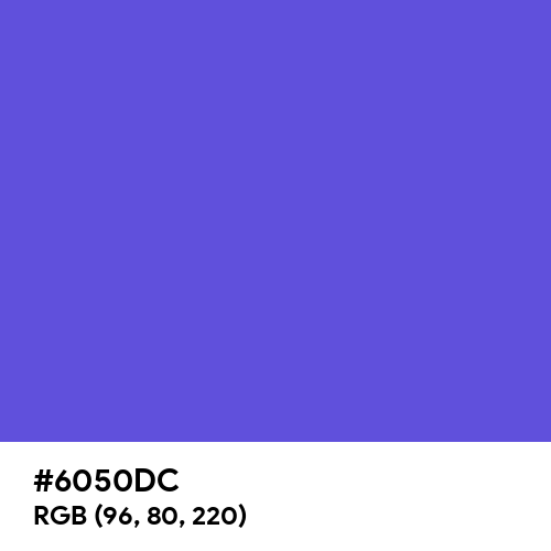 Majorelle Blue (Hex code: 6050DC) Thumbnail