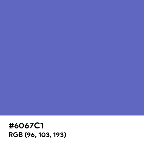 Blue-Violet (Crayola) (Hex code: 6067C1) Thumbnail