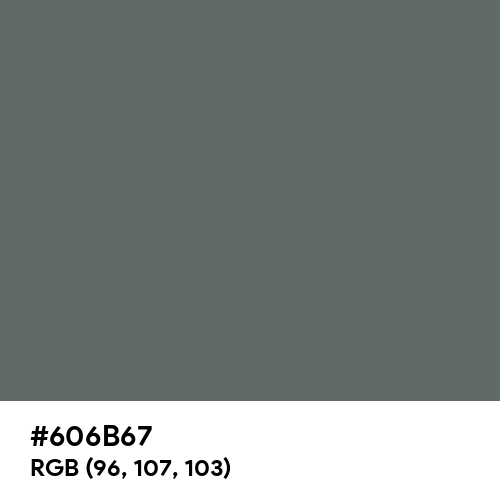 Granite Gray (Hex code: 606B67) Thumbnail