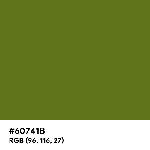 Sap Green (Hex code: 60741B) Thumbnail