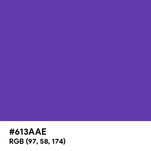 Plump Purple (Hex code: 613AAE) Thumbnail