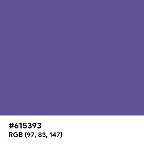 Dark Lavender (Hex code: 615393) Thumbnail