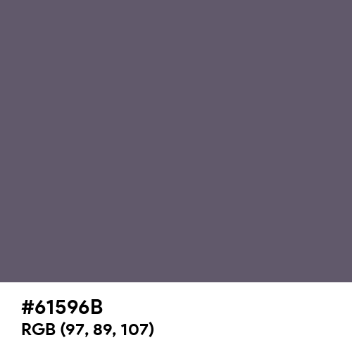 Granite Gray (Hex code: 61596B) Thumbnail
