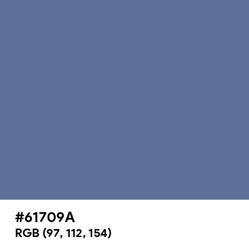 Dark Blue-Gray (Hex code: 61709A) Thumbnail