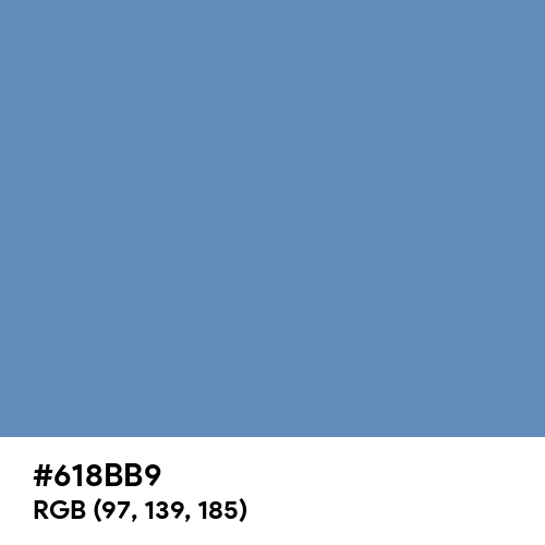 Silver Lake Blue (Hex code: 618BB9) Thumbnail