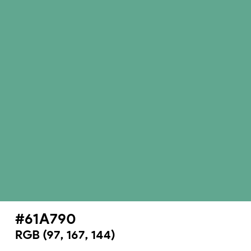 Polished Pine (Hex code: 61A790) Thumbnail