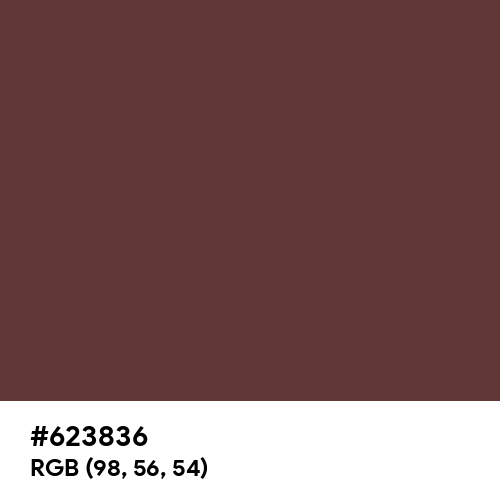 Autumn Leaf Red (Hex code: 623836) Thumbnail