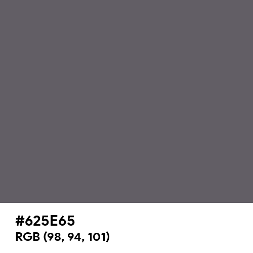 Granite Gray (Hex code: 625E65) Thumbnail