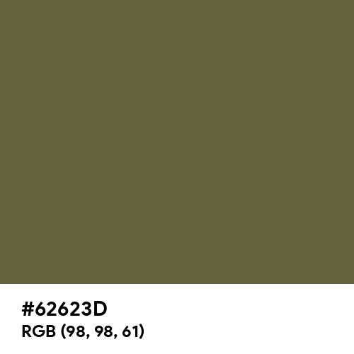 Military Olive (Hex code: 62623D) Thumbnail
