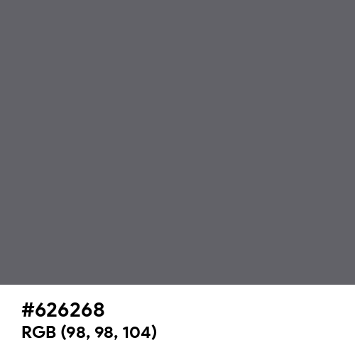 Granite Gray (Hex code: 626268) Thumbnail