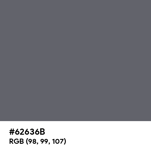 Granite Gray (Hex code: 62636B) Thumbnail