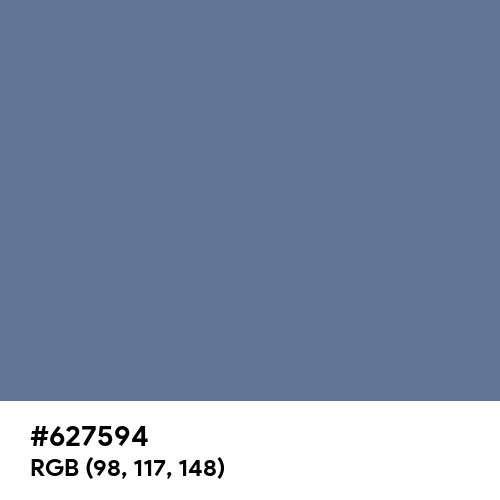 Dark Blue-Gray (Hex code: 627594) Thumbnail