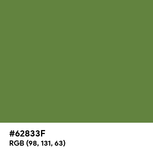 Maximum Green (Hex code: 62833F) Thumbnail