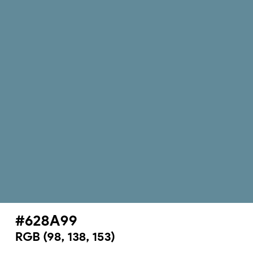 Steel Teal (Hex code: 628A99) Thumbnail